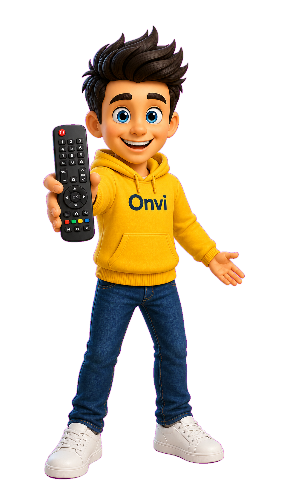 Onvi mascotte voor televisie