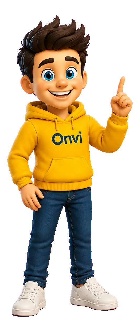 Internet van Onvi mascotte