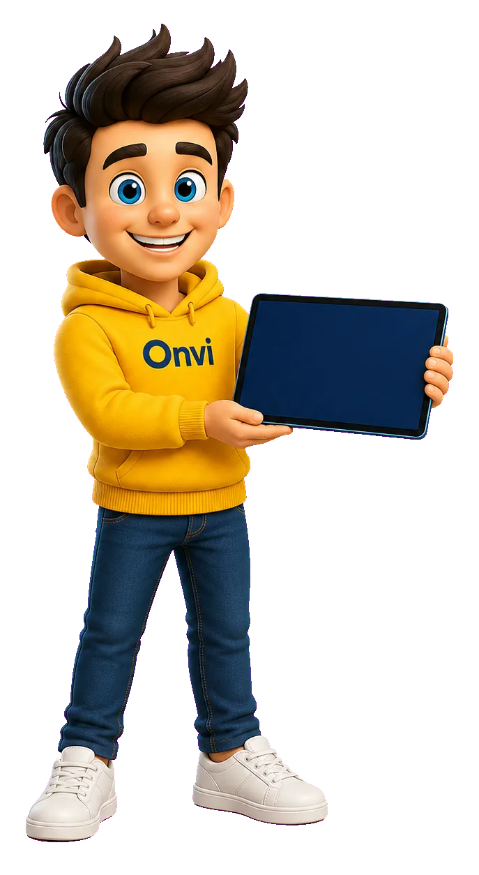 Onvi mascotte voor televisie