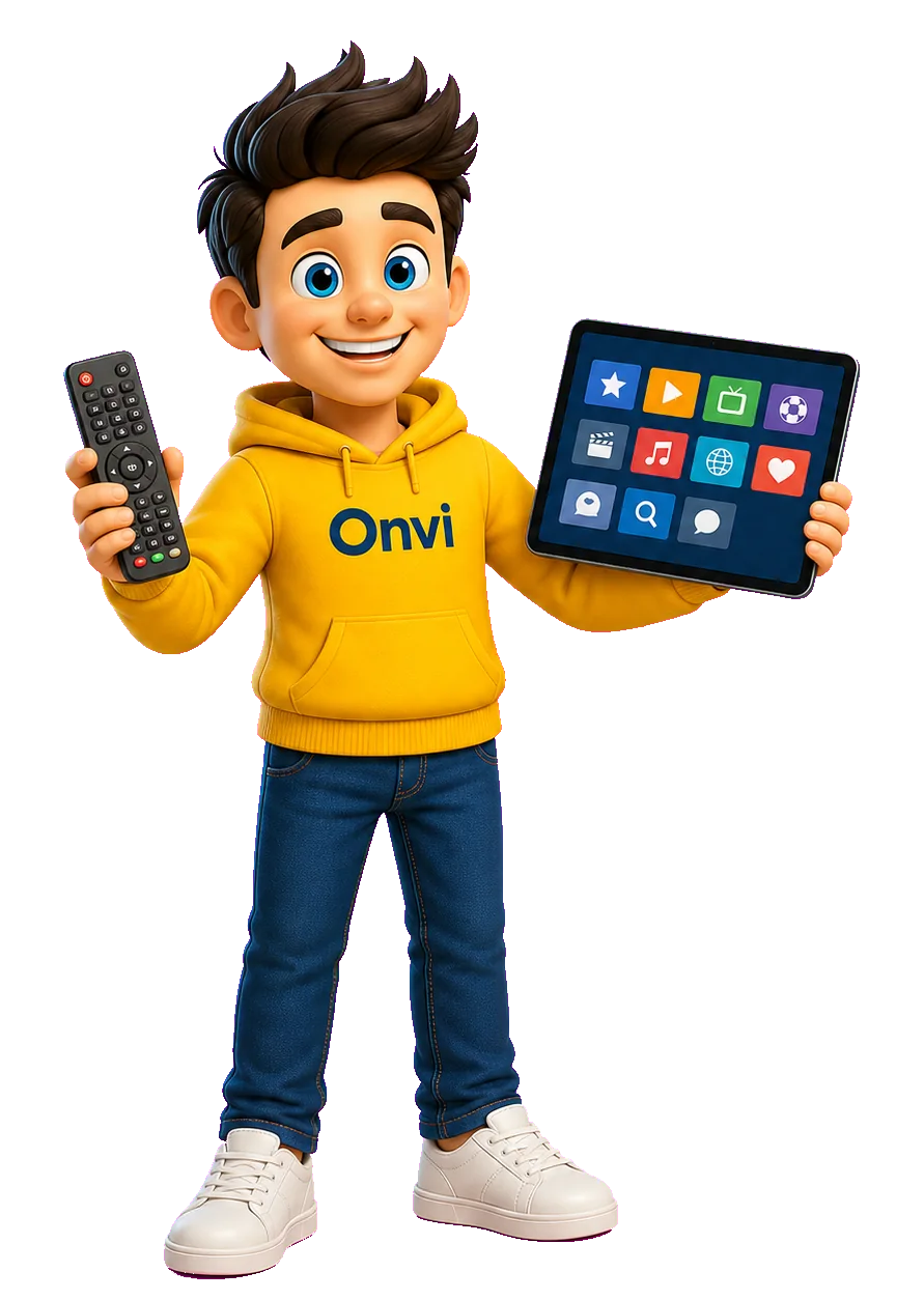 Onvi mascotte bij de zenderlijst